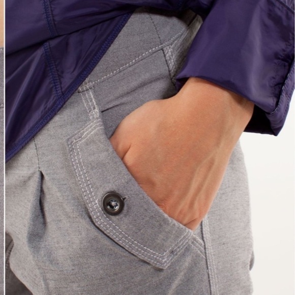 Lululemon Pedal Power Cycling Button Pants in Gray | Size 8 - Picture 6 of 13